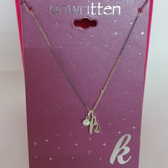 Initial Necklace Unwritten Cross Necklace Unwritten Necklaces